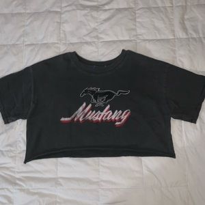 Faded Ford Mustang Crop Top